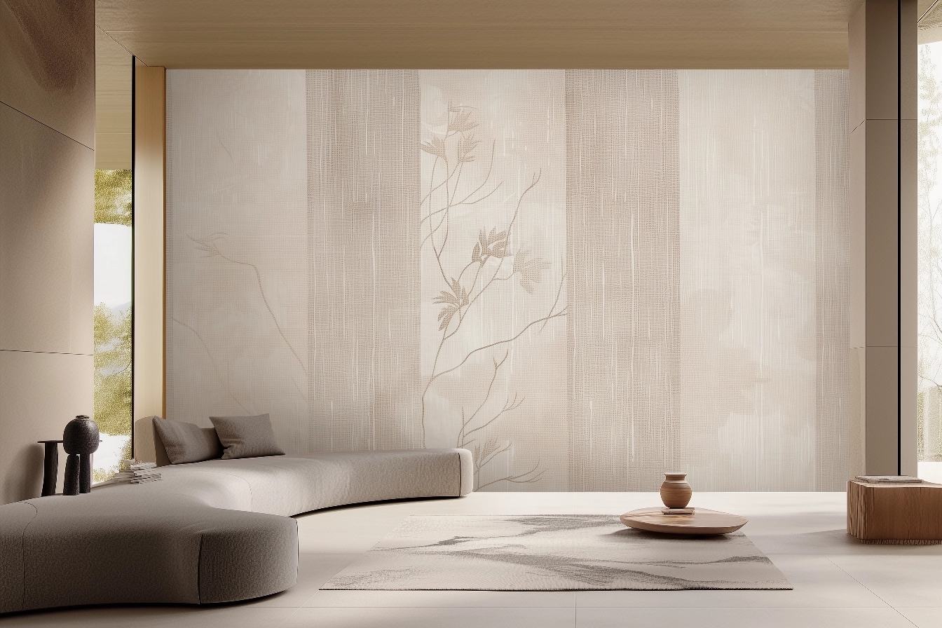 Marron et Beige Voile MV203 924