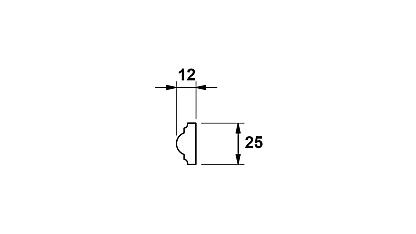 Listwa ścienna dekoracyjna R1225 1277