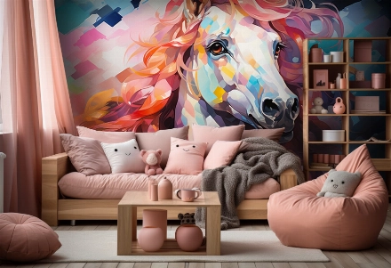 Colorful horse 007
